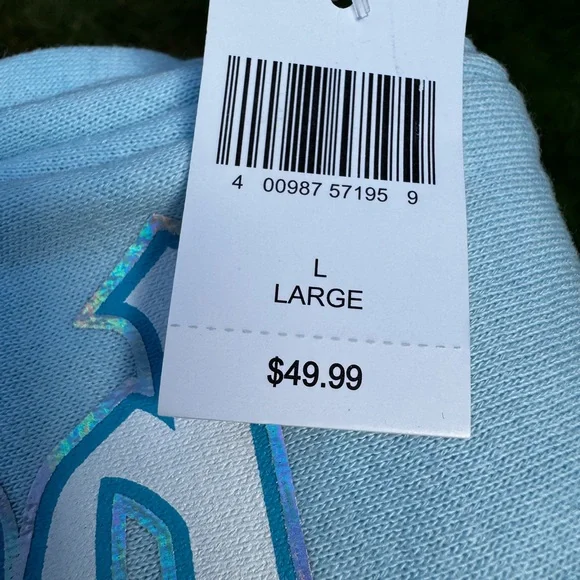 Walt Disney World Resort Castle Light Baby Blue Jogger Pant Sweatpants Pant - Picture 8 of 10